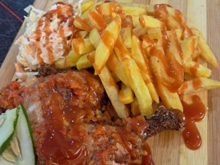 Chicken and chips ( B)