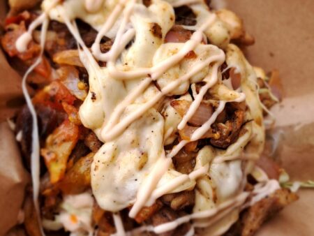 LOADED FRIES WITH CHEESE