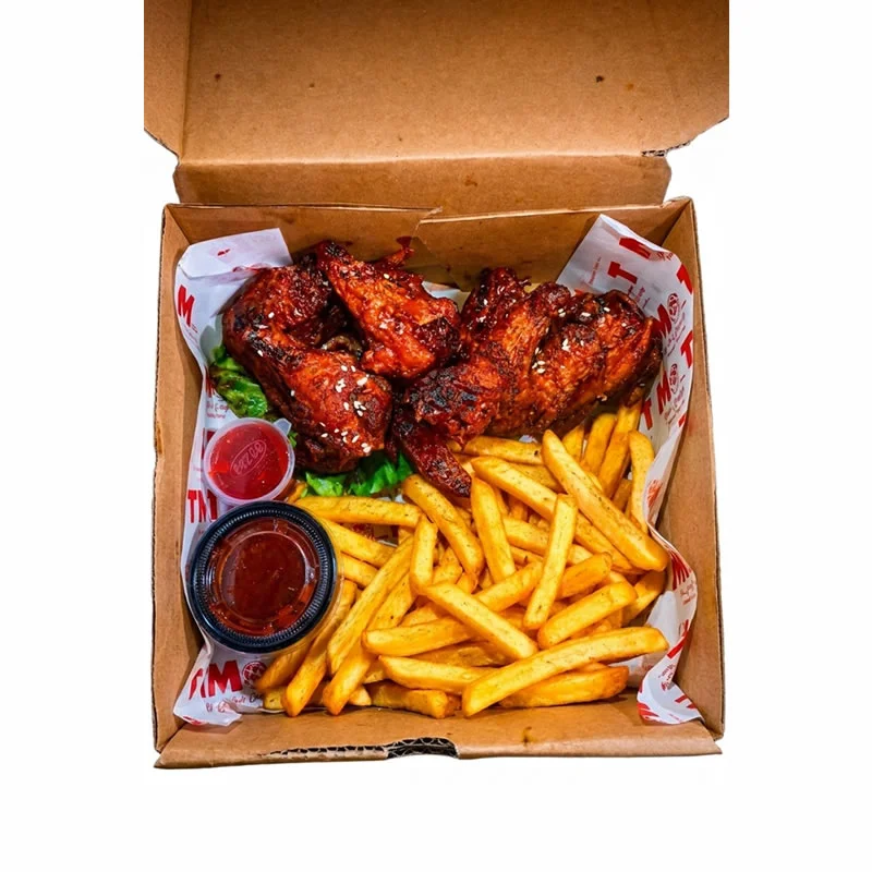 Wings and fries
